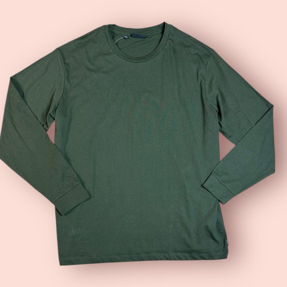 Jachs New York Men’s Green Long Sleeve T-Shirt XXL Basic Tee